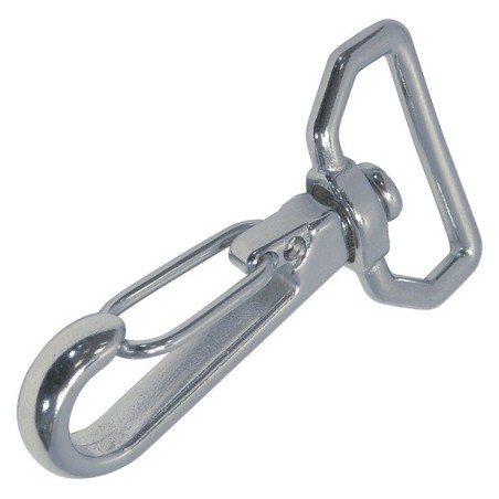 Mousqueton Emerillon Plat Inox 85 mm