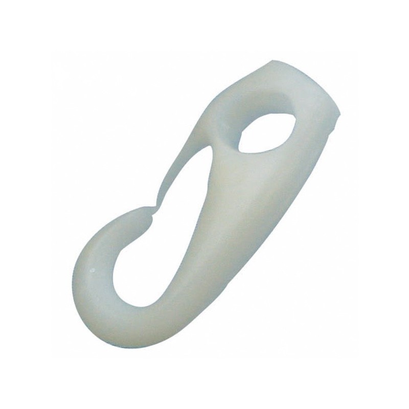 Crochet Plastique Rapide Blanc 6 mm
