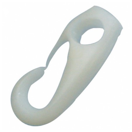 Crochet Plastique Rapide Blanc 6 mm
