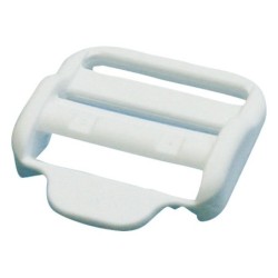 Boucle Plastique Blanc 25 mm