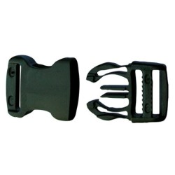 Boucle Clips Noire 25 mm