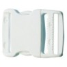 Boucle Clips Blanche 40 mm