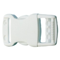 Boucle Clips Blanche 25 mm