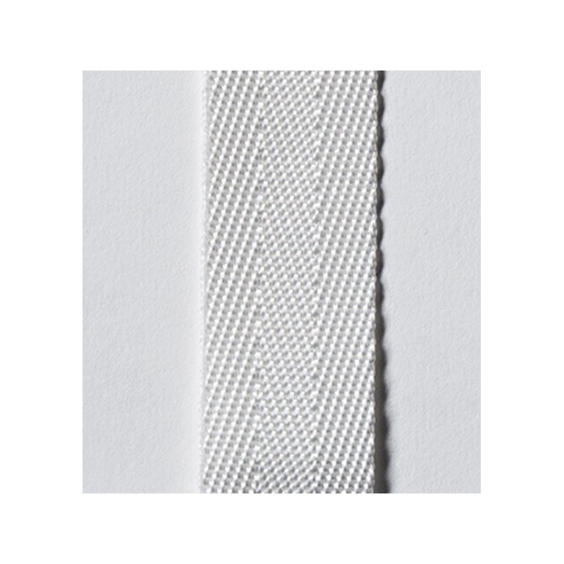 Sangle Sergée Polyester blanc 25 mm  RL100