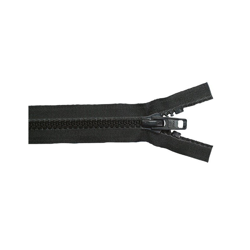 Fermeture YKK 10 Noire séparable double Tirette 0.80 M