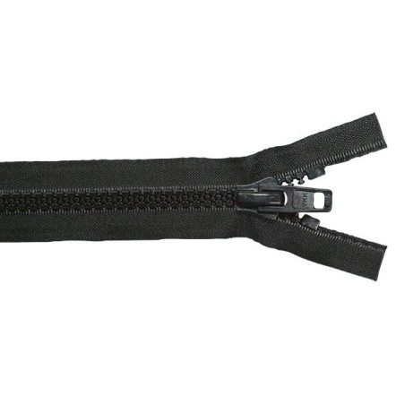 Fermeture YKK 10 Noire séparable double Tirette 0.80 M