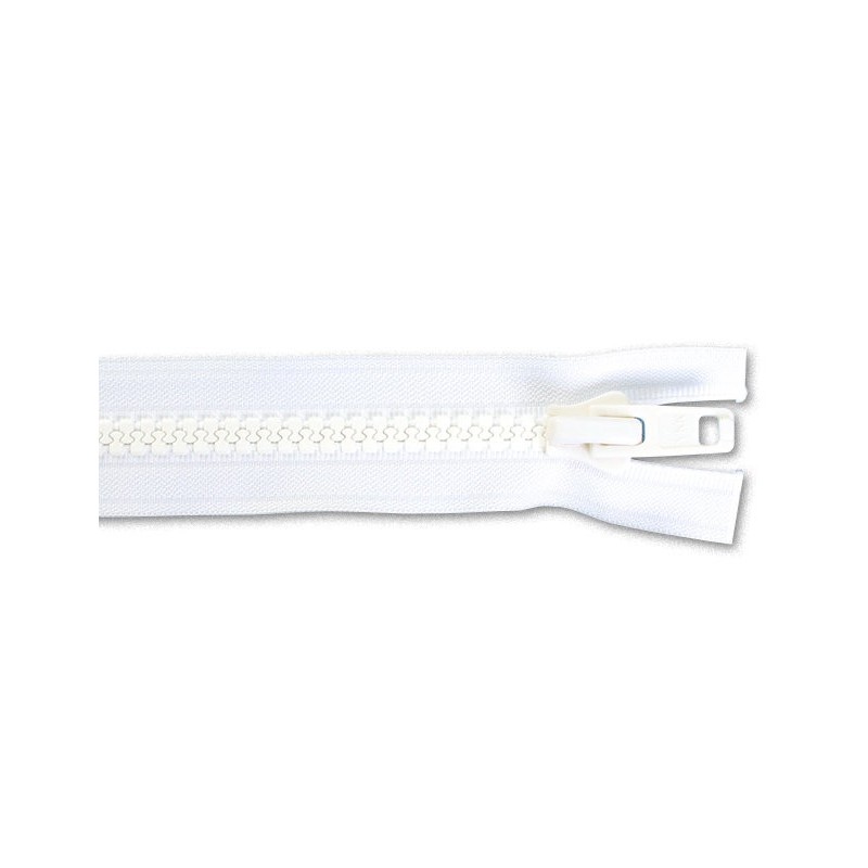 Fermeture YKK 10 Blanc séparable Curseur simple Tirette  2.00 M