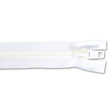 Fermeture YKK 10 Blanc séparable Curseur simple Tirette  1.40 M