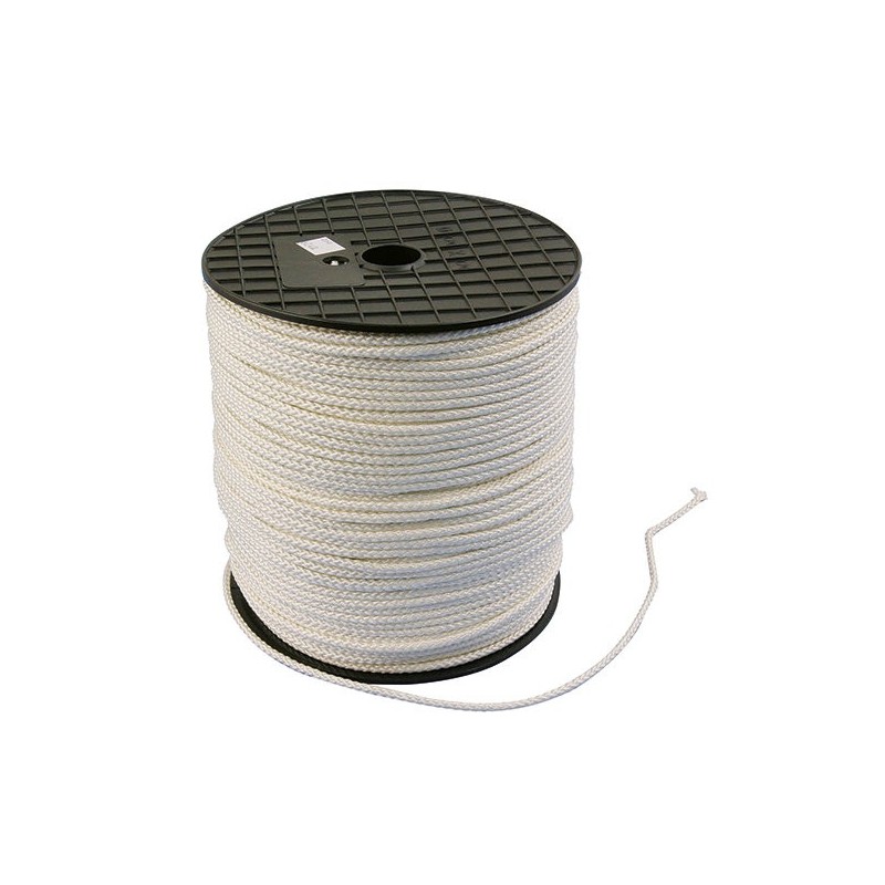 Drisse Polyester U.V Blanche Diam 4  RL250