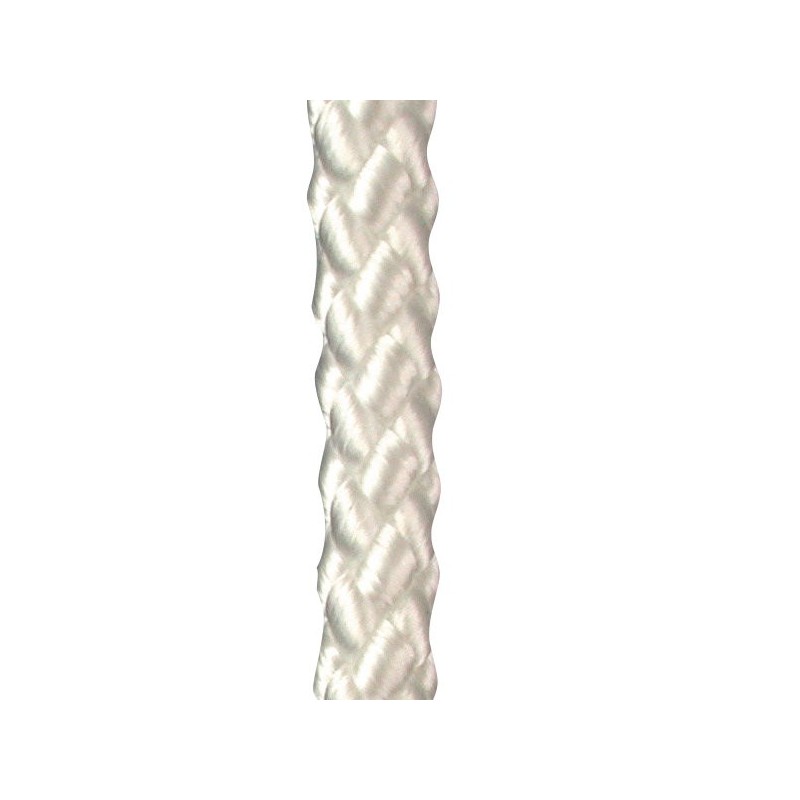 Drisse Polyester blanc 8 mm Avec Ame  RL100