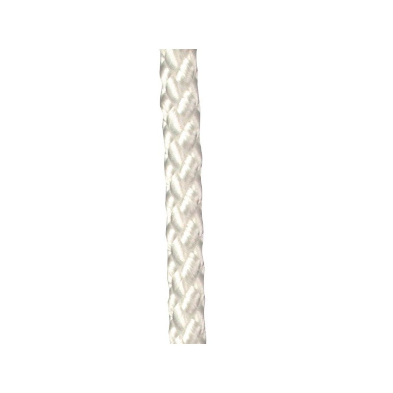 Drisse Polyester blanc 6 mm Avec Ame  RL100