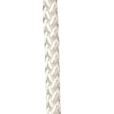 Drisse Polyester blanc 6 mm Avec Ame  RL100