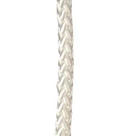 Drisse Polyester blanc 4 mm Sans Ame  RL100