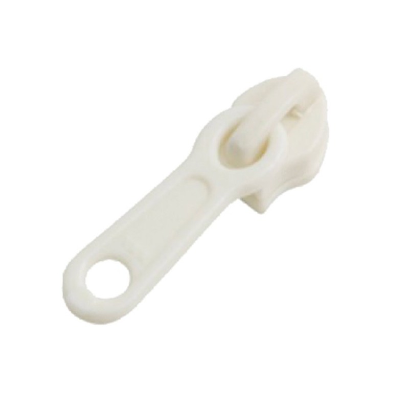 Curseur YKK SPIRALE 5 plastique Blanc