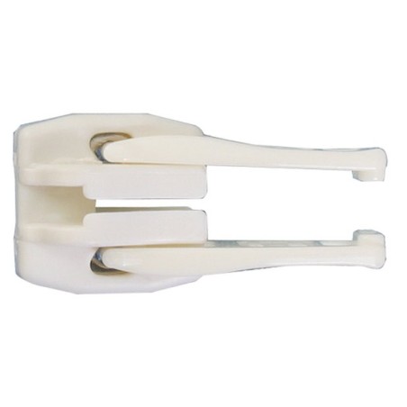 Curseur plastique Blanc double Tirette YKK 10