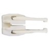 Curseur plastique Blanc double Tirette YKK 10