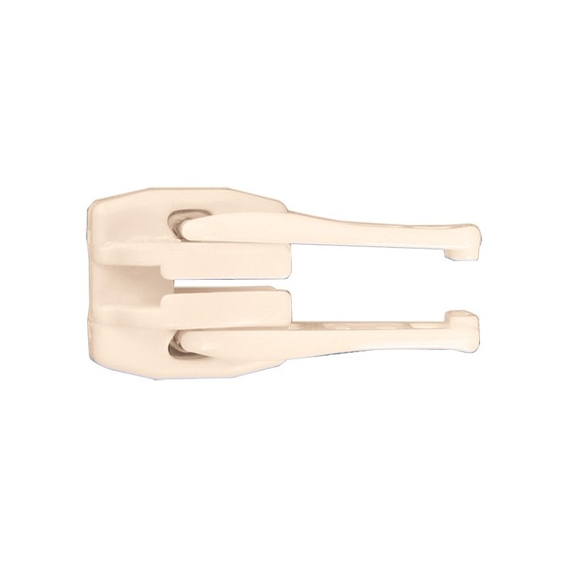 Curseur plastique beige Double Tirette YKK 10